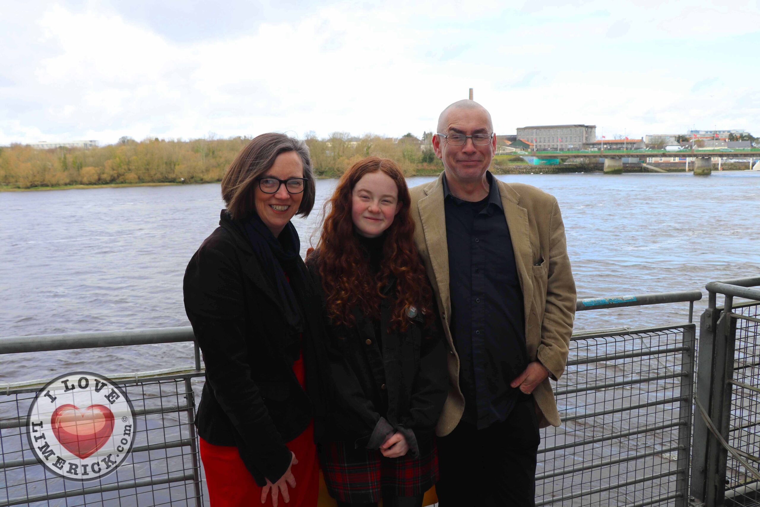 C40 Global Youth - Saoirse Exton has been selected as one of only 14 young climate activists worldwide to be part of the inaugural C40 Global Youth and Mayors' Forum. Saorise pictured above with her parents. Picture: ilovelimerick