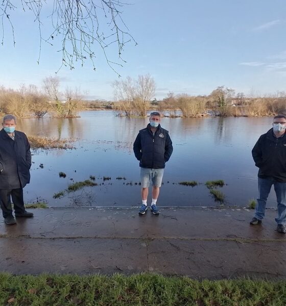 Corbally Baths - Pictured at the Baths are Deputy Kieran O’Donnell, Mark Dempsey and John Ryan of Limerick Narwhals.