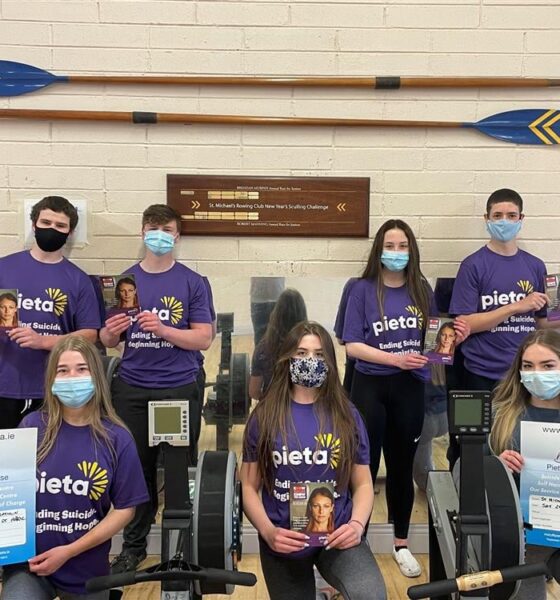 St Michaels Rowing Club members will complete a distance of 3,150km over the two days for Pieta House.