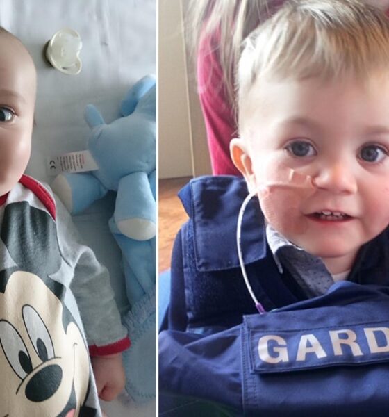 Garda David Stapleton is running a marathon on his 42nd birthday for Noah Quish pictured above