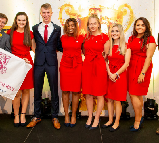 2021 Enactus Ireland Champions - Pictured at the 2019 Enactus Ireland National Competition are James Crotty, Catríona O’Halloran, Jack O’Connor, Sikhulekile Ruth Ndlovu, Elaine Gleason, Leanne Delaney, Aoíbhin Jordan and Faculty Adviser Brian Shee.