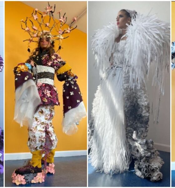 Colaiste Nano Nagle Junk Kouture 2021 entries are four outfits made by students of entirely sustainable material.