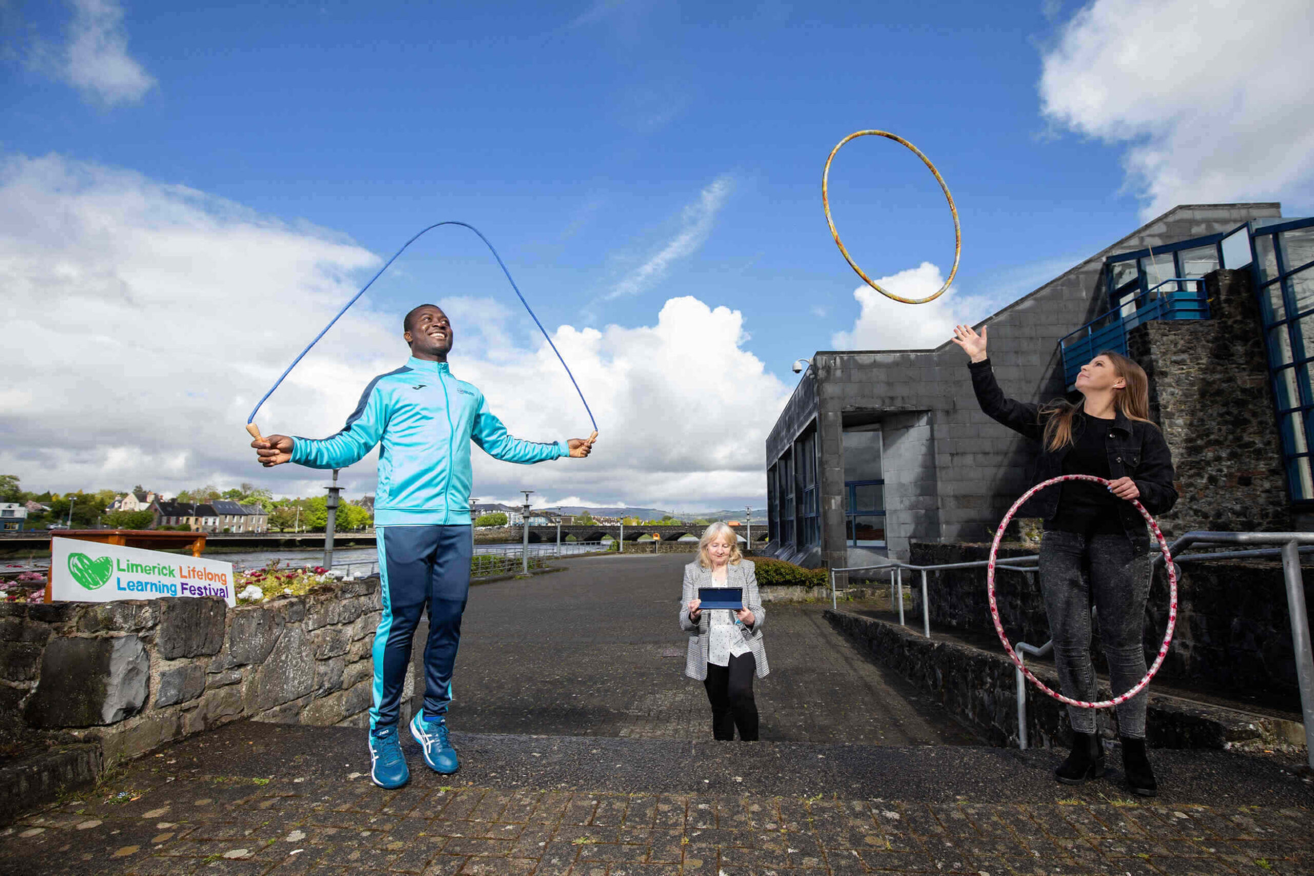 Lifelong Learning Festival 2021 - Pictured launching this year's festival were, Learning Ambassadors, Chinazo Nnaya and Patricia Sheehan with Mariola Jurewicz-Jurgas, PAUL Partnership. Picture: Alan Place.