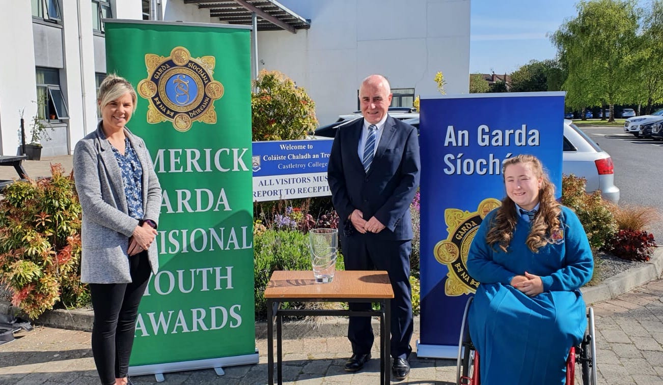 Limerick Garda Youth Awards 2020 – Amy Mulcahy (pictured above) was one of the four Individual Garda Youth Award Winners