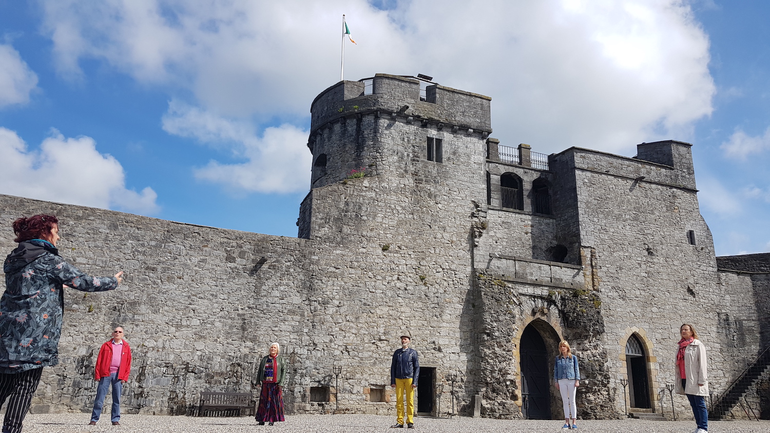 Limerick Sings 2021 - Members of Voices of Limerick Choir pictured above rehearsing at King Johns Castle.