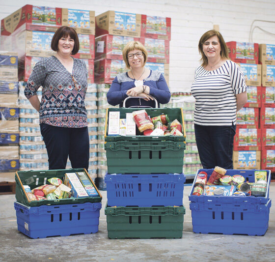 Midwest Simon Community social grocery to be the first in Ireland - Pictured above are Jackie Bonfield, Tracey Reddy and Audrey Irwin at the Midwest Simon food bank. Picture: Julien Behal
