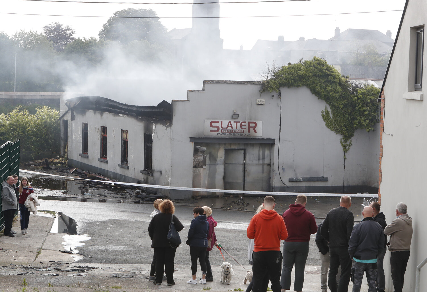 Slater Crash Repairs - Over €14,000 has been raised in funds for popular Limerick business Slater Crash Repairs which was tragically destroyed in a suspected arson attack. Picture: Liam Burke/Press 22