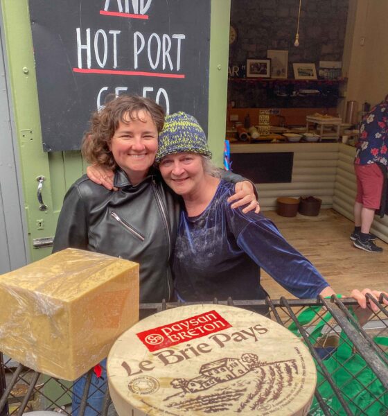 Maris Cheese Shop - Mari Hussey Murphy opened her shop nearly thirty years ago and has played a part in the rich history of the Milk Market. pictured above with musician and theatre practitioner Ann Blake. Picture: Richard Lynch/ilovelimerick