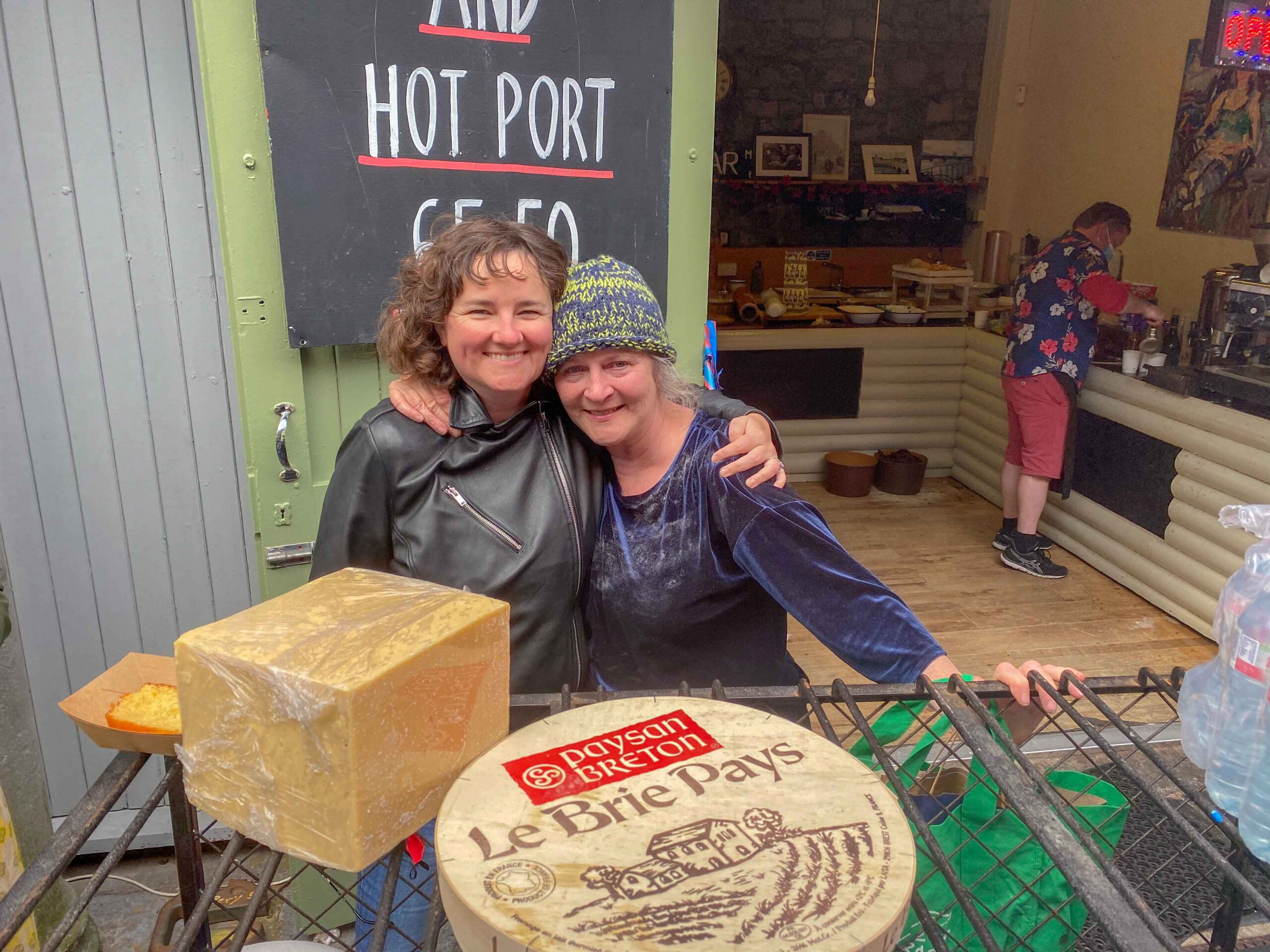 Maris Cheese Shop - Mari Hussey Murphy opened her shop nearly thirty years ago and has played a part in the rich history of the Milk Market. pictured above with musician and theatre practitioner Ann Blake. Picture: Richard Lynch/ilovelimerick