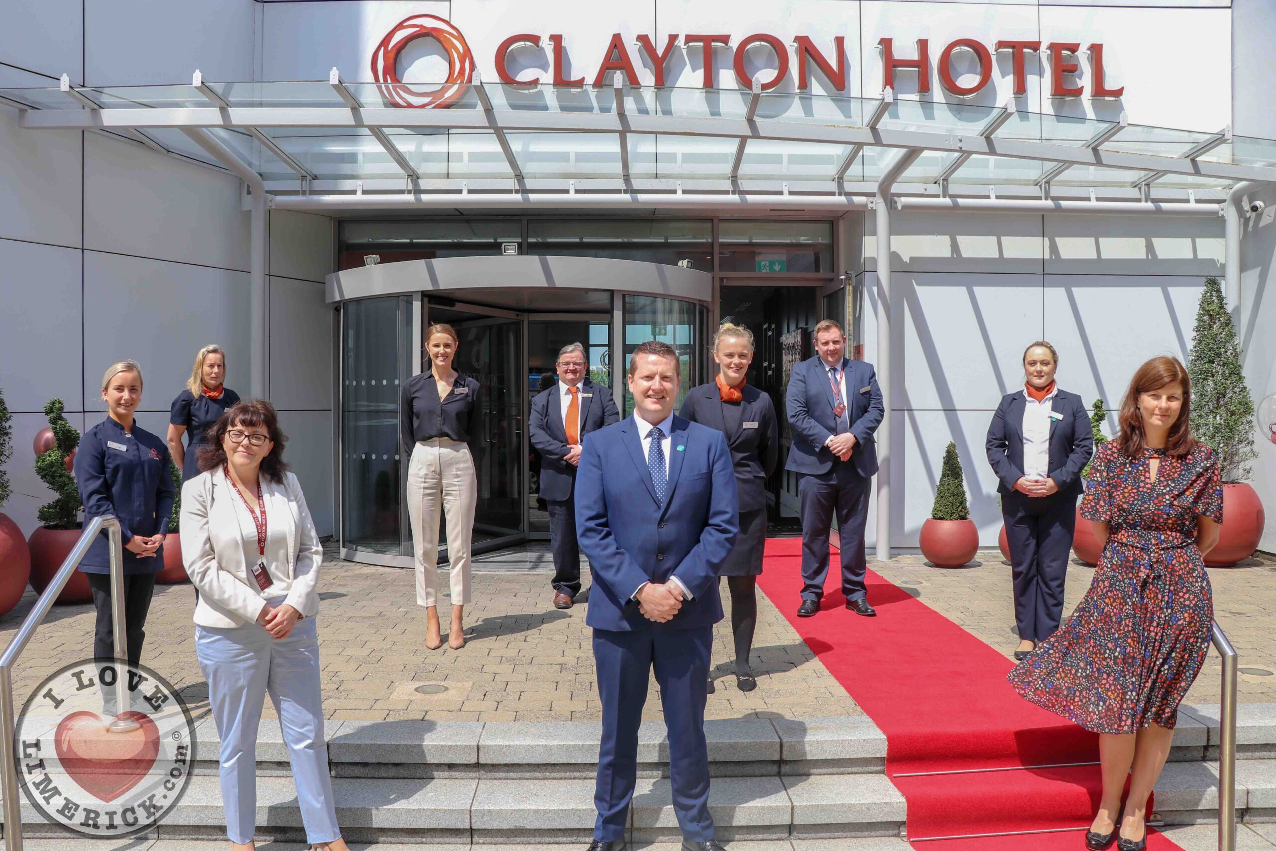 Clayton Hotel Limerick reopens - Pictured are the staff of the Clayton Hotel Limerick. Picture: Richard Lynch/ilovelimerick