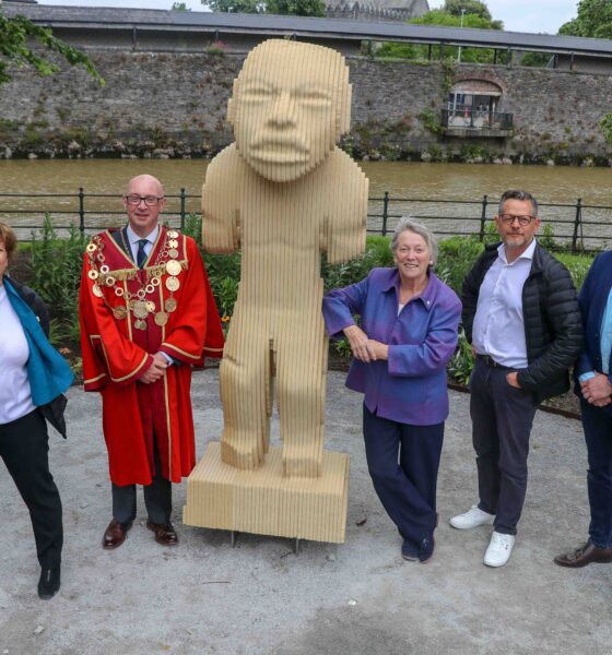 Museum in a Garden - Pictured at the launch are Jill Cousins, Director, The Hunt Museum, Mayor of Limerick, Cllr Michael Collins, Eanna Ní Lamhna, Biologist and Environmental Consultant, John Moran, Chair of the Museum, Keith Grenville, ARUP Engineers. Picture: Farhan Saeed/ilovelimerick