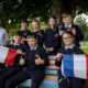 UL Academy for Children graduates Jay Broe, Abigail Barry, Niamh O'Callaghan, Warren Mahon, Chad Molloy, Alex Heffernan and Aaliyah Pickford from Our Lady Queen of Peace Primary School, Janesboro, Limerick. Also pictured Eamonn O'Connell, School Principal. Picture: Don Moloney