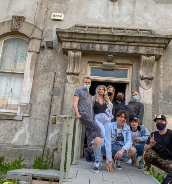 Sarah McTernan music video for 'Heavy On My Heart Day' one - Pictured above are Sarah, Richard and Luke with crew at The Sailors Home. Picture: ilovelimerick