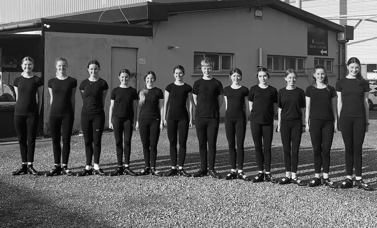 Cuimhnigh ar Sarsfield - Students from Scoil Uí Ruairc (O’Rourke School of Irish Dance) rehearse at Thomond Park for their upcoming performance at the premiere of Cuimhnigh ar Sarsfield: The Wild Geese Suite