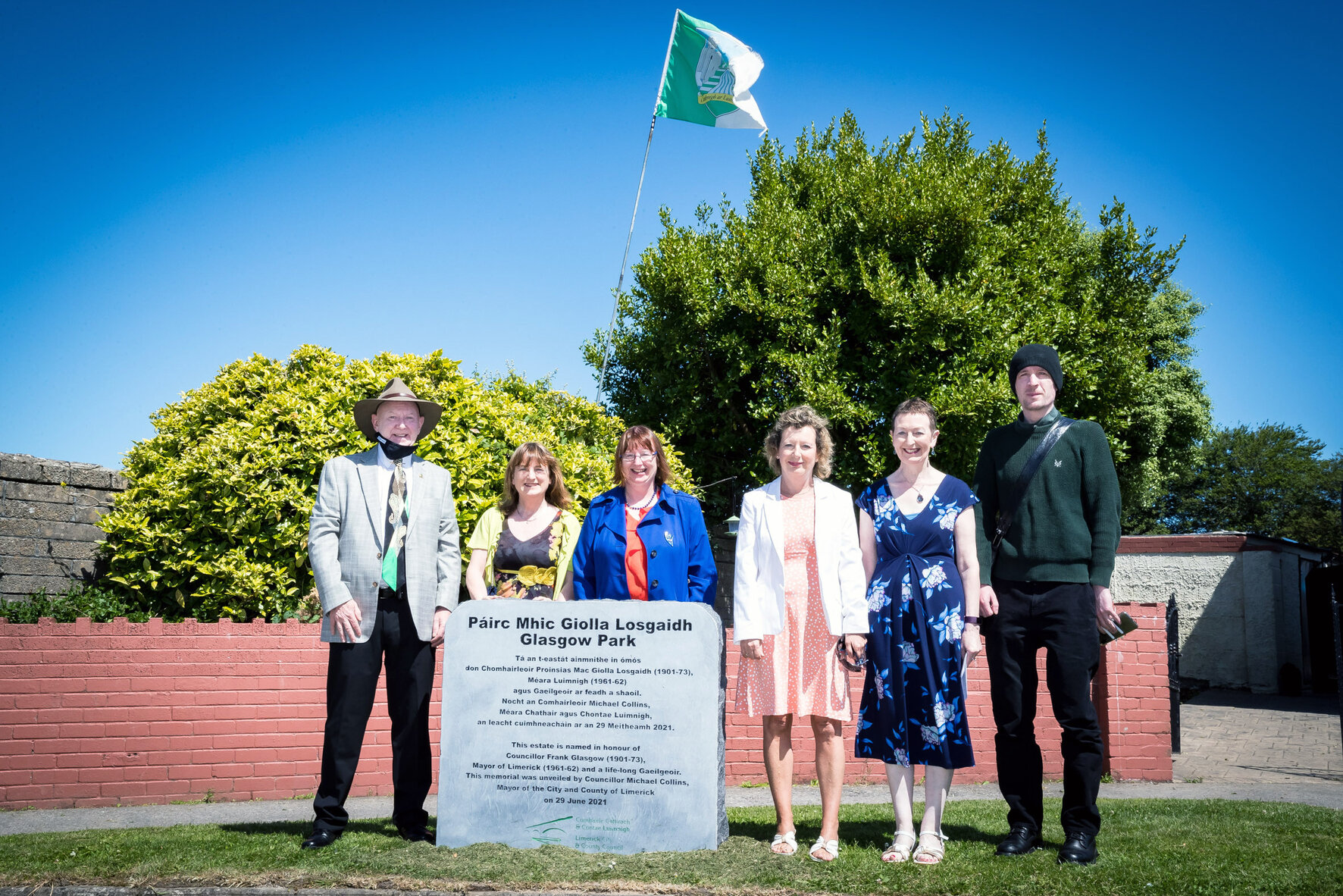 Frank Glasgow Memorial of Former Mayor Unveiled at Glasgow Park