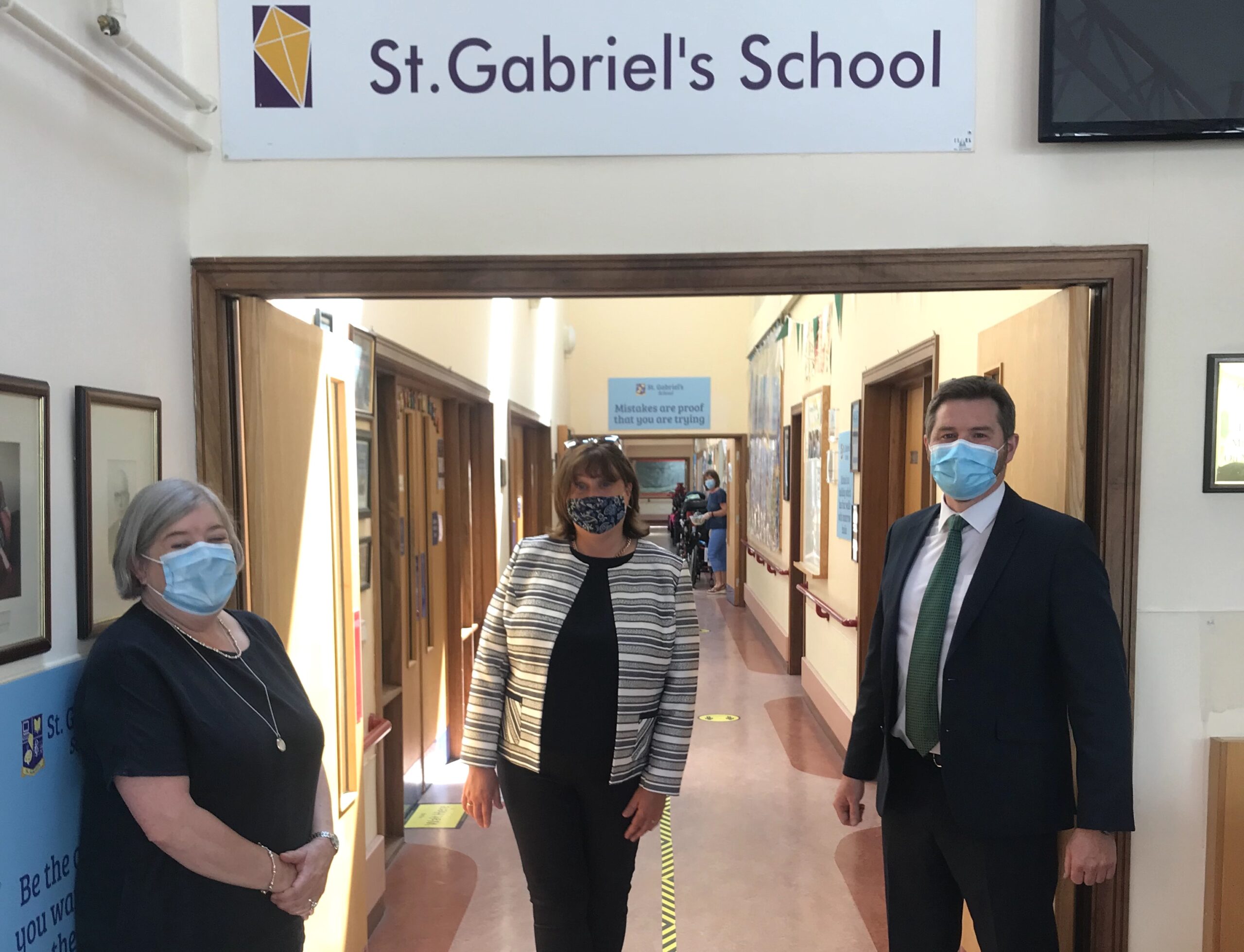 Minister of State Anne Rabbitte received a very warm welcome on her visit to St. Gabriel’s School & Centre and was welcomed by Máire O’ Leary, CEO
