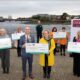 23rd Limerick Womens Mini Marathon - Pictured at the presentation was, Mayor of Limerick City and County, Cllr Daniel Butler, and Angela Moloney, director of Ethics & Compliance, EMEA, at Cook Medical (centre) with cheque recipients left to right, Kate Sheahan, St. Gabriels Foundation, Anne Marie Hayes, Milford Hospice, Mark Whelan, Limerick Athletics Club, Ann Mullins and Ann Slattery, Limerick Suicide Watch and Juliette O'Connell, Breast Cancer Ireland. Picture: Alan Place