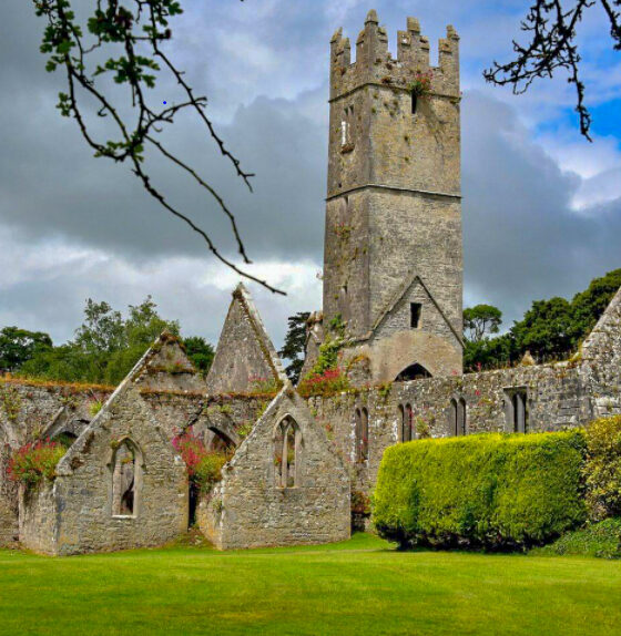 Adare Heritage Trail features the Franciscan Abbey pictured above.