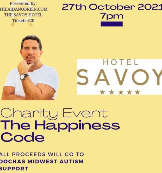Aidan O Brien brings 'The Happiness Code' to the Savoy Hotel on Wednesday, October 27.