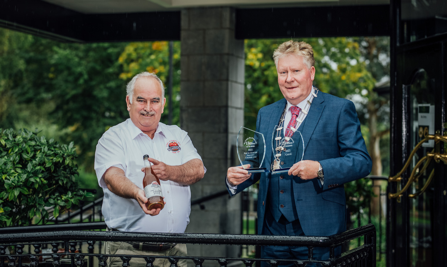 The Blas na hEireann Awards 2021 - Blas na hEireann Awards Maurice Gilbert of Ballyhoura Apple Farm who won Gold. Picture: Brian Arthur