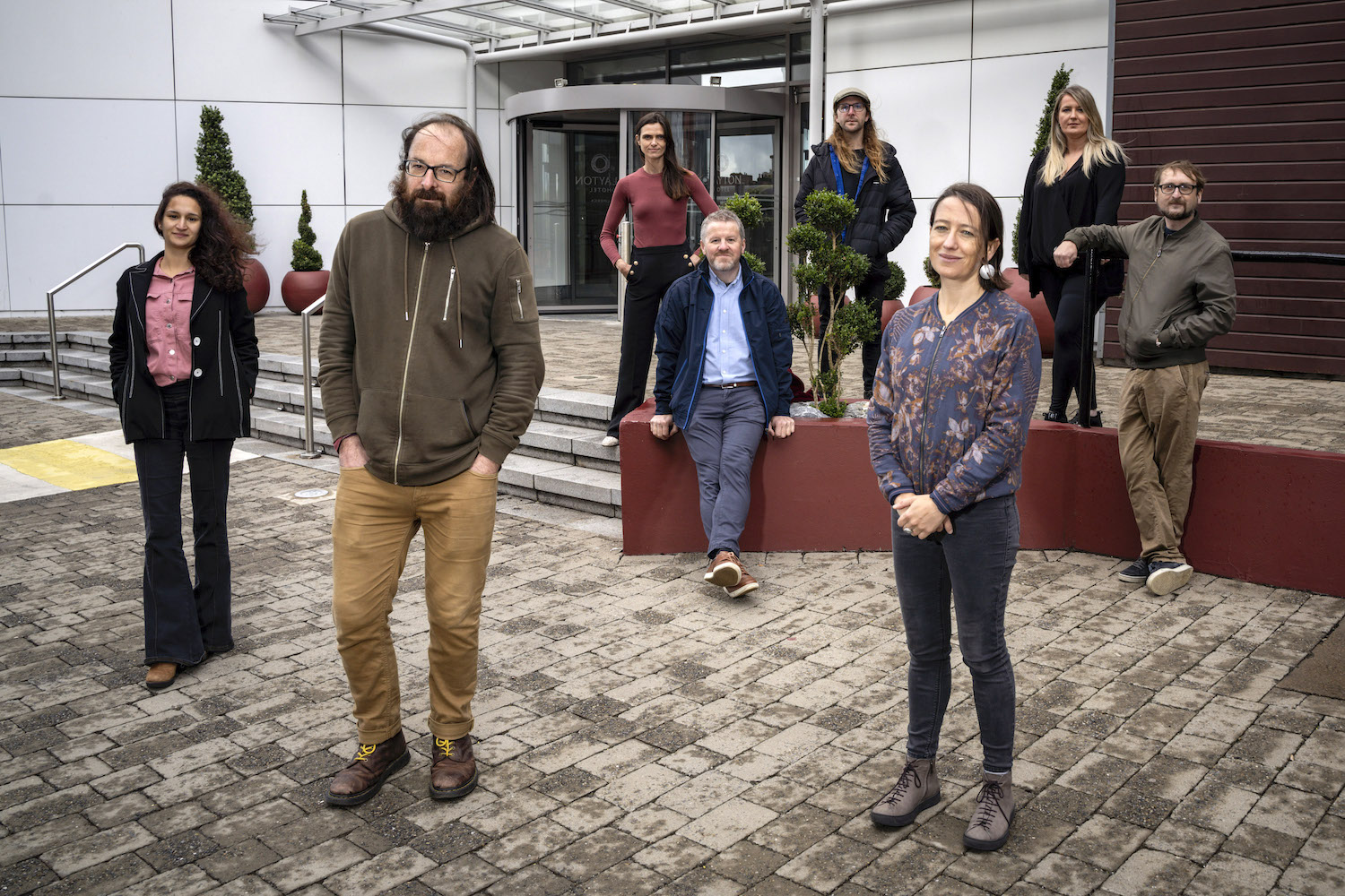 ENGINE Docs winners Film makers Renata Lima, Andrew Keogh, Marian Morrissey, Paul C. Ryan (Regional Film Manager at Film in Limerick), James Skerritt, Muireann de Barra,Melissa Collins, Pete Moles pictured in Limerick City. Picture: Don Moloney