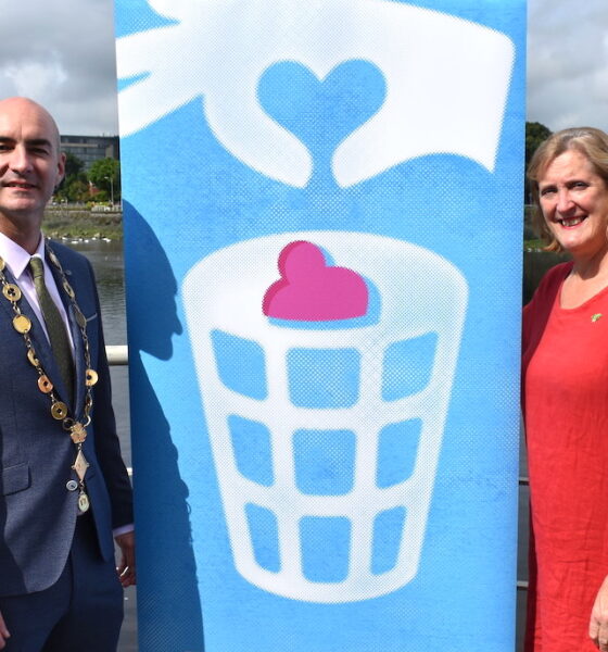 IBAL Report for Limerick city - Cllr Daniel Butler, Mayor of the City and County of Limerick pictured with Helen O'Donnell of Limerick Tidy Towns