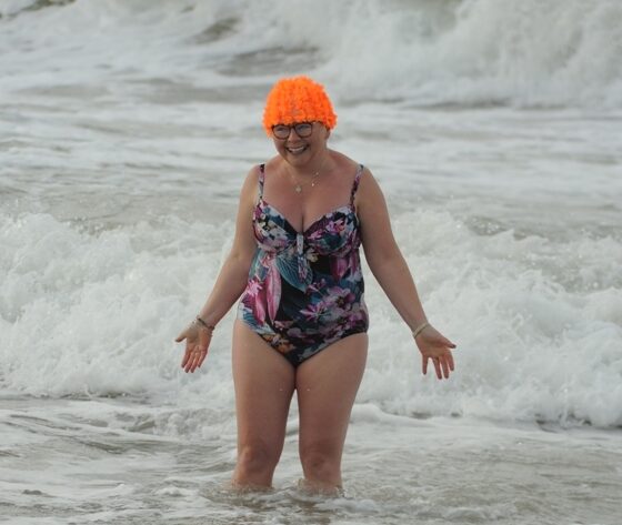 June Curtin takes on 63 ice-cold dips for Mid West Simon to raise €50,000 for those most vulnerable in our local community.
