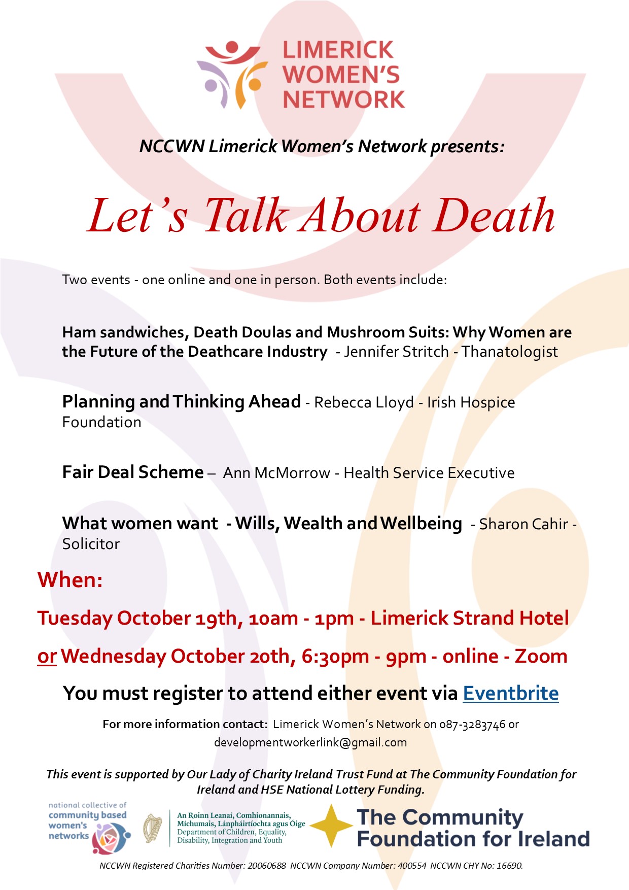 Lets Talk About Death Lets Talk About Death aims to demystify and normalise conversations about death and dying.