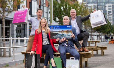 Limerick Chamber Gift Card - Pictured are are (l-r) James Ryan, Centra stores Limerick, Limerick Chamber CEO, Dee Ryan, Mayor of Limerick City and County Cllr. Daniel Butler and Jonathan Ryan, Head of Retail Ireland, One4all Gift Cards. Picture: Alan Place