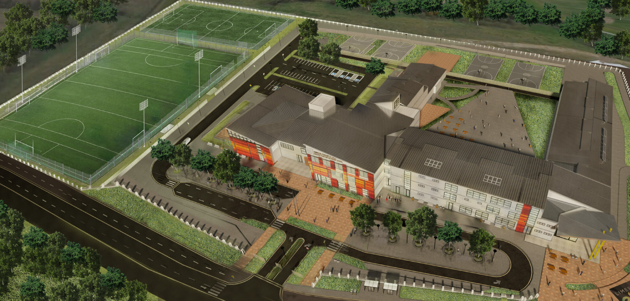 Limerick School Funding Limerick School Funding - a large number of Limerick schools will benefit from National Development Plan funding, including Limerick Educate Together Secondary School, whose new Castletroy campus is pictured above.