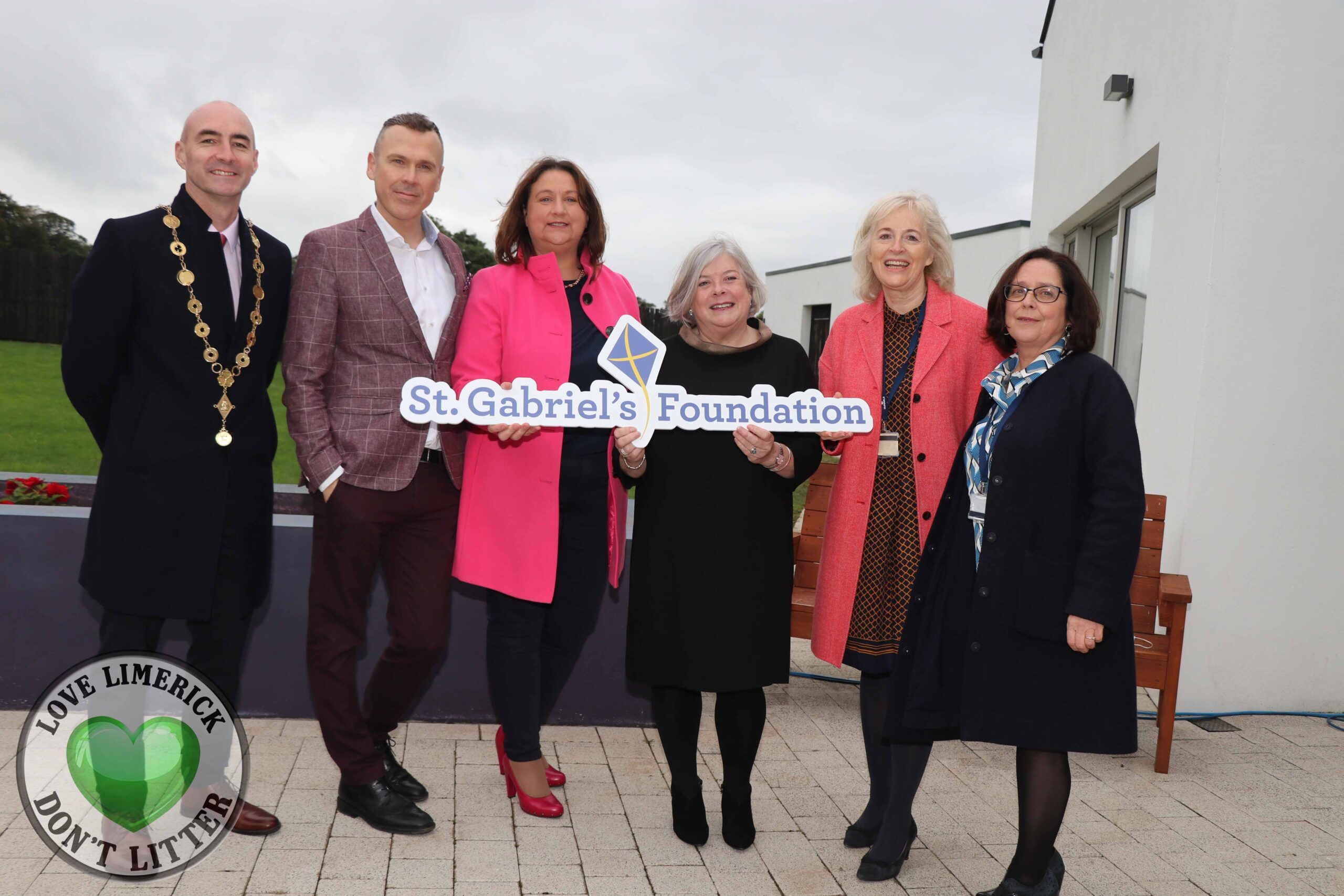 St Gabriels Childrens Respite House - Pictured at the launch are Cllr Daniel Butler, Mayor of Limerick City & County, Richard Lynch, I Love Limerick, Minister Anne Rabbitte TD, Máire O’Leary, CEO, St Gabriels, Kate Sheahan, Fundraising & Development Manager and Susan Walsh, PA to Máire O’Leary, CEO. Picture: Rachel Petticrew/ilovelimerick