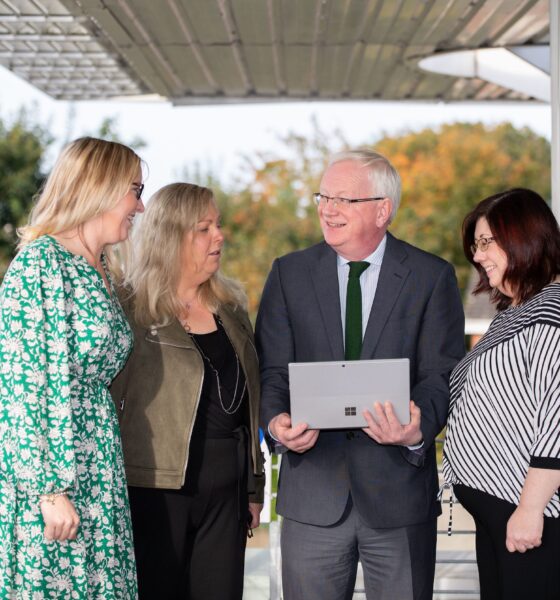 TUS mental health week 2021 - Launching the TUS 'Mind Yourself' Mental Health Week a the TUS Moylish Campus Limerick were, Linda Barry, Academic Administration and Student Affairs Manager, Noreen Keane, Head of Student Counselling MidWest, Prof. Vincent Cunnane, President TUS and Marian Duggan, Vice President Academic Affairs & Registrar. Picture: Alan Place