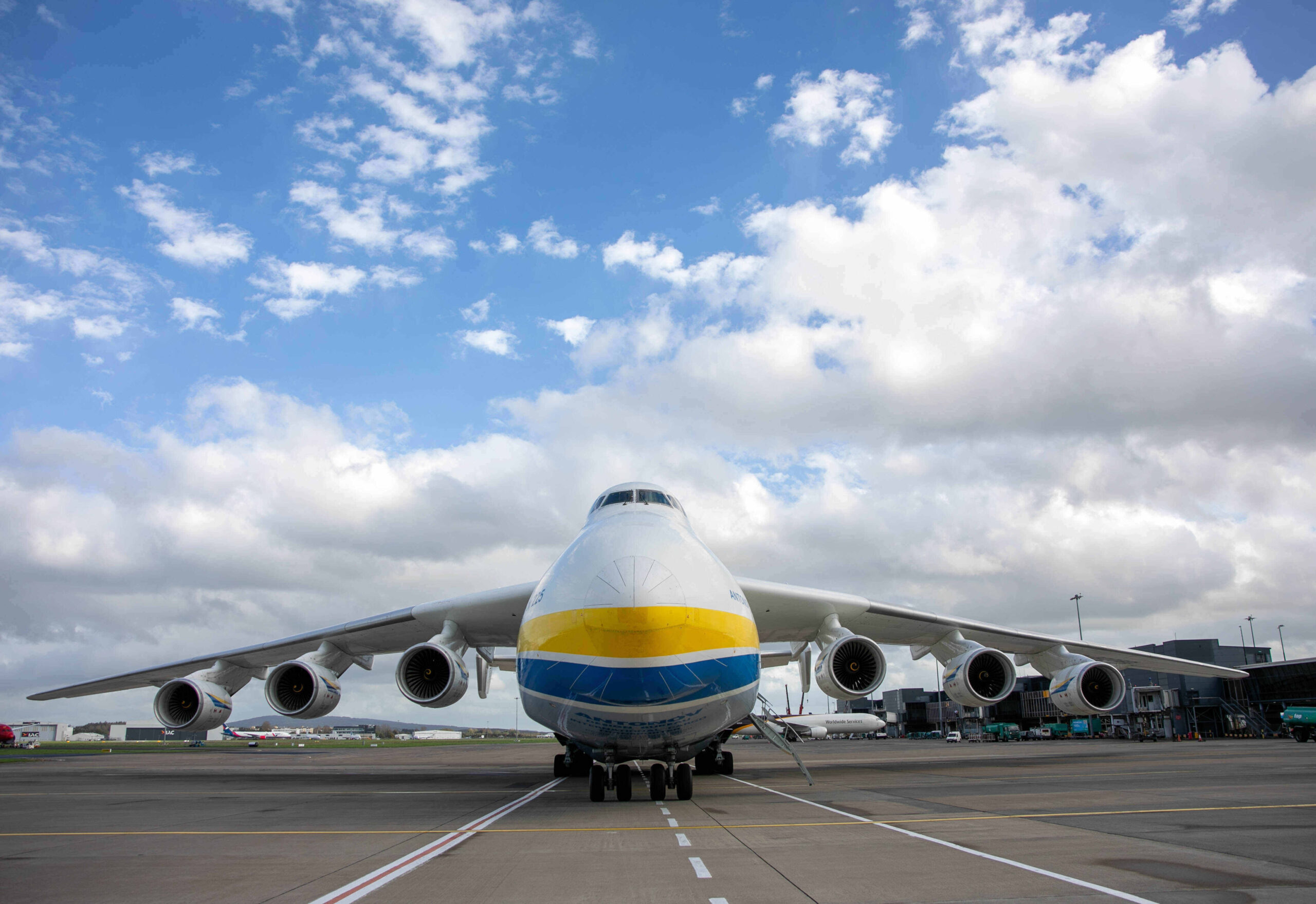 Worlds largest aircraft Antonov 225 at Shannon Airport. Picture: Arthur Ellis