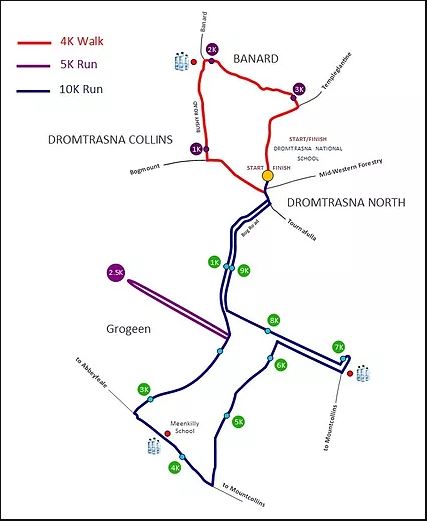 dromtrasna challenge A map of the events taking place at the Dromtrasna Challenge
