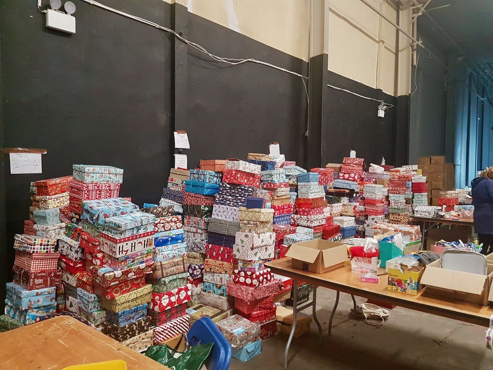 Christmas Shoebox appeal The old Cleeves factory has been a hive of activity in recent weeks as the Team Hope Limerick Christmas Shoebox Appeal enters full swing.