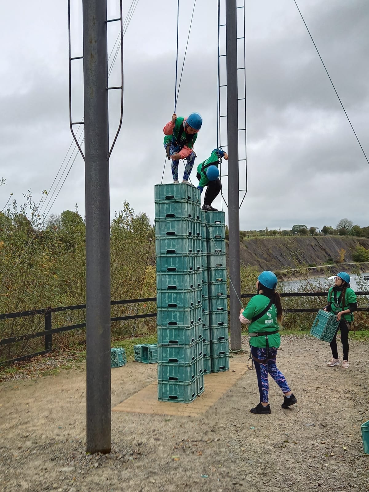Fittest Youth Club Challenge - Team Garryowen reaching for new heights at Ballyhass Lakes.