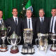 Limerick hurling champions receive medals - Aonghus O'Brien, Paul Kinnerk, John Kiely, Alan Cunningham and Donal O’Grady in attendance at the Limerick GAA gala medal ceremony at the Strand Hotel, Limerick to honour their All-Ireland senior hurling title winners from 2019, 2020 and 2021. Picture: Diarmuid Greene.