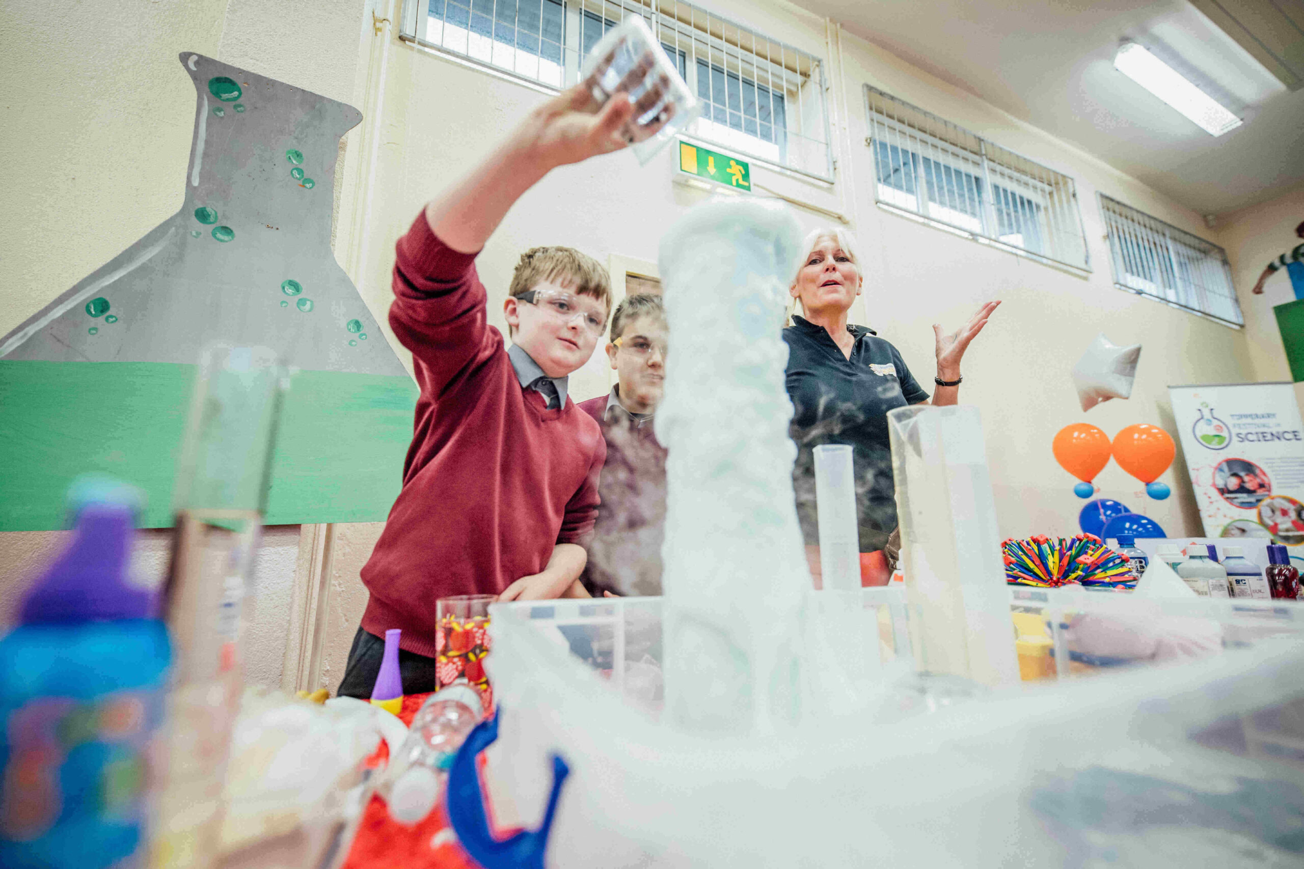 MIC Department of STEM Education - pictured above is a student participating in an experiment at an MIC event