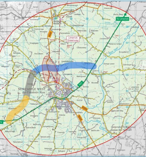 N21 Road Schemes Preferred Options have been published and are now on public display. Pictured above is the Newcastle West plan.