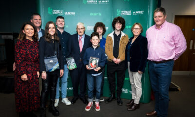 Ronnie Long and his family pictured at his book launch, LtoR: Sarah O’Kennedy, Barry Long , Rebecca Long, Joshua Long, Ronnie Long, Hugo Long, Evan Long, Adam Long, Karen Long Eacrett and Alan Long. Picture: Keith Wiseman