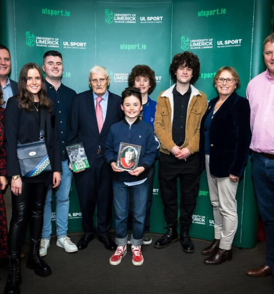 Ronnie Long and his family pictured at his book launch, LtoR: Sarah O’Kennedy, Barry Long , Rebecca Long, Joshua Long, Ronnie Long, Hugo Long, Evan Long, Adam Long, Karen Long Eacrett and Alan Long. Picture: Keith Wiseman
