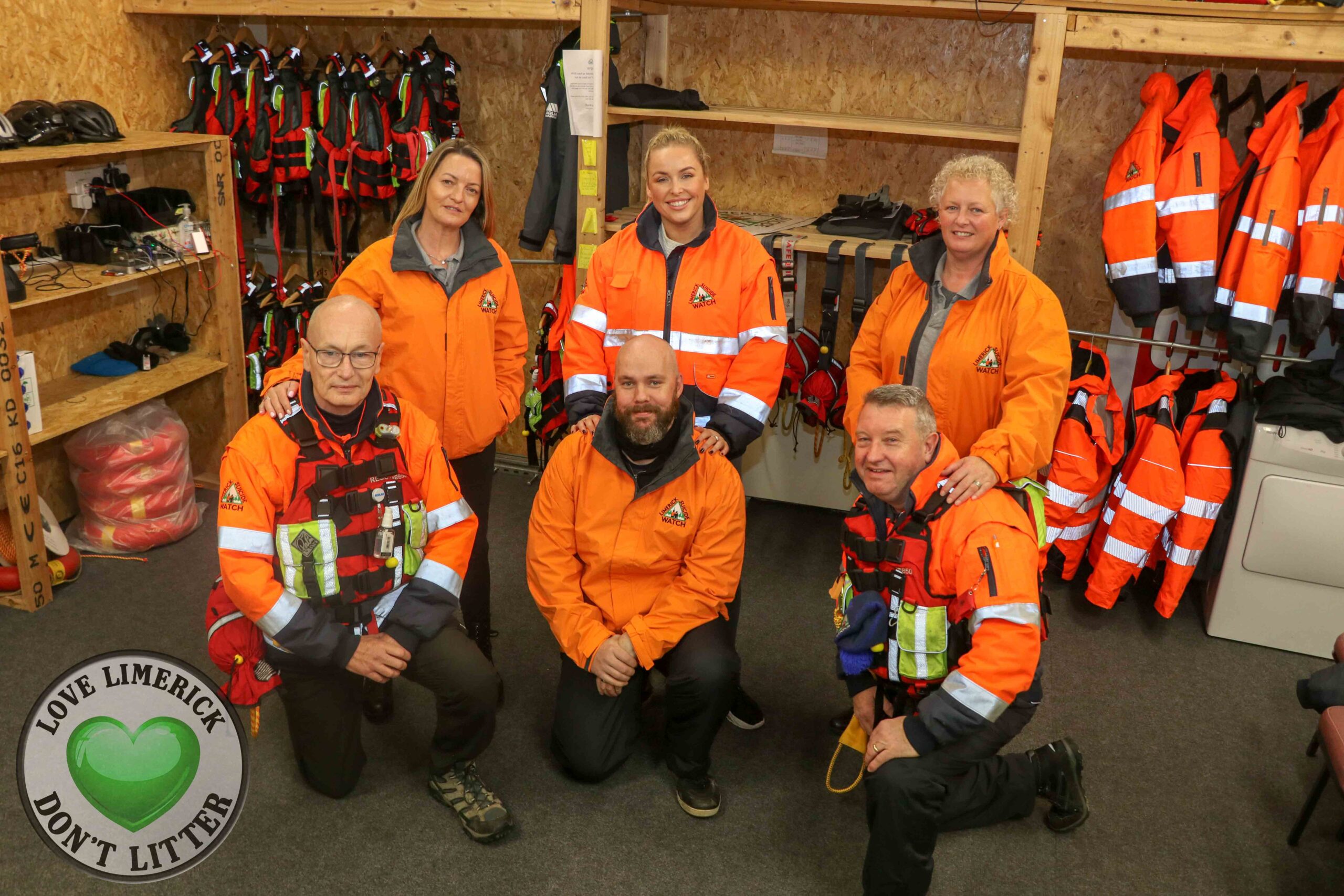 Sinead O Brien Christmas Concert 2021 Sinead, pictured with volunteers at the Limerick Suicide watch base on Dominic Street, has recently become an ambassador for the Limerick charity. Picture: Richard Lynch/ilovelimerick.