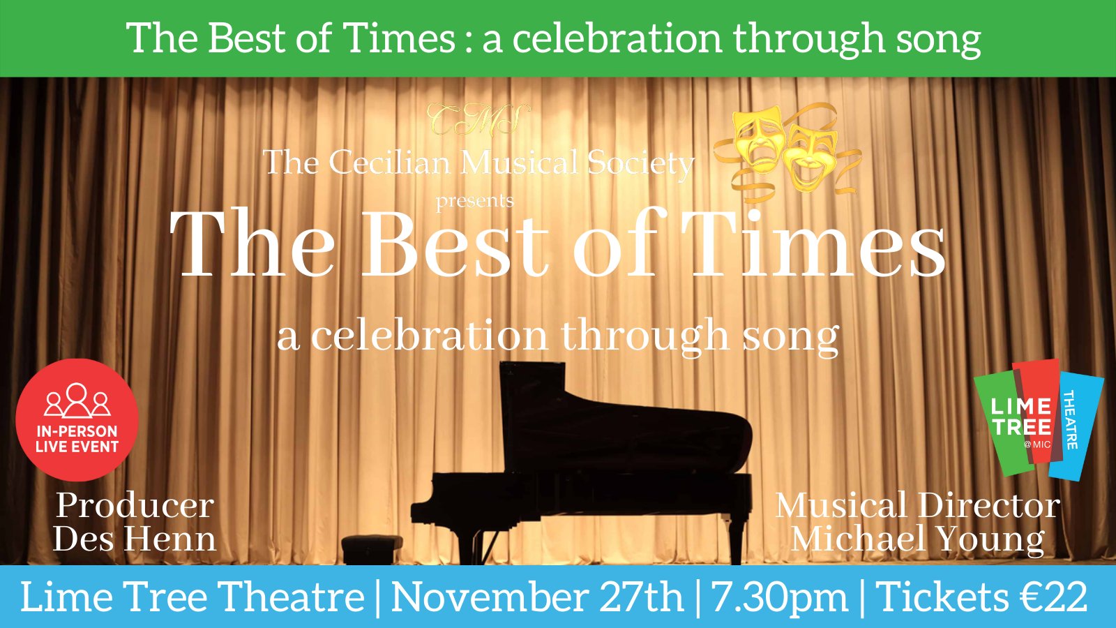 The Best of Times - The Cecilian Musical Society will perform an evening of hits from past showcases on Saturday, November 27.