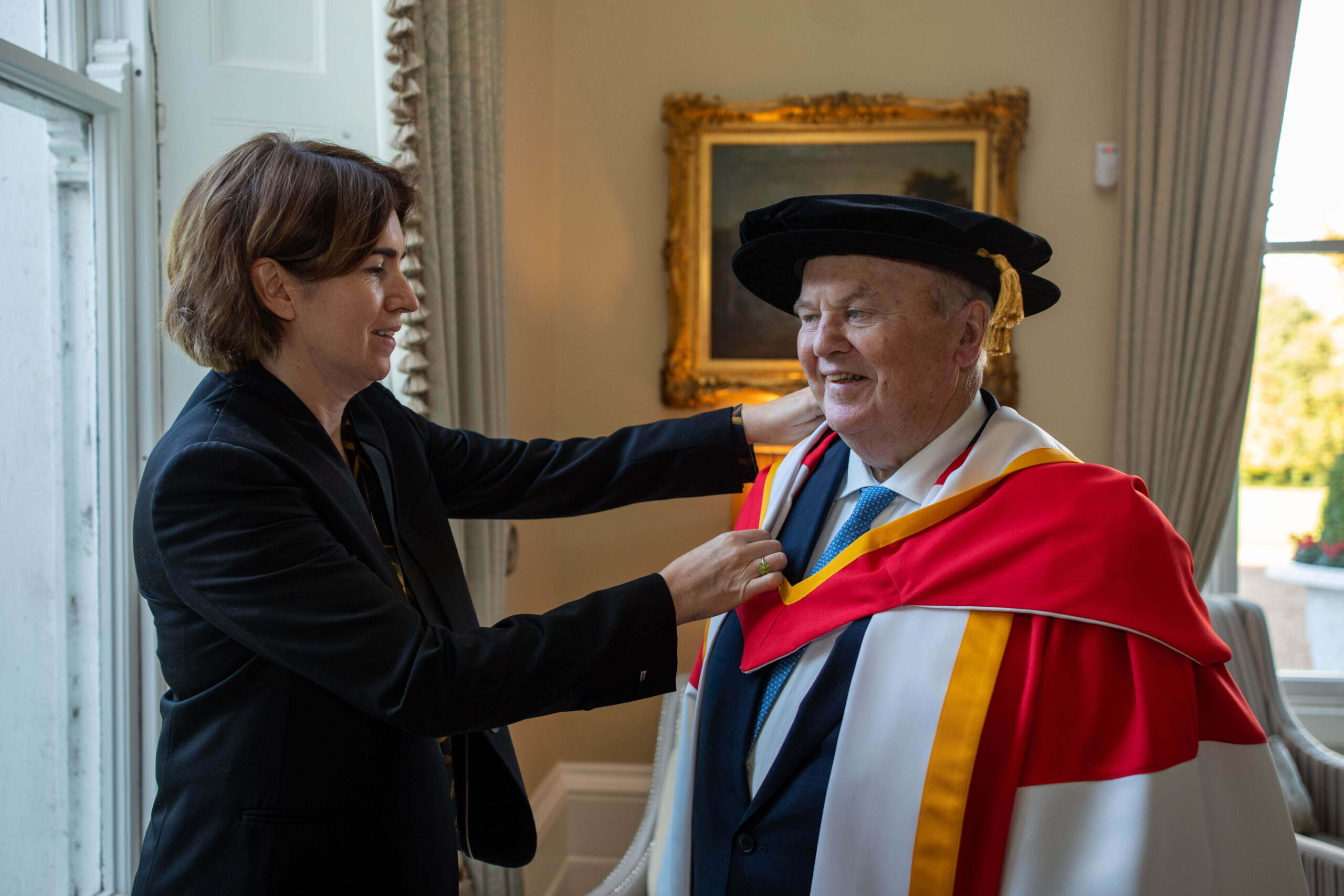UL honorary doctorates Former Minister Michael Noonan pictured with his daughter Orla Baulman. Picture: Sean Curtin/True Media.