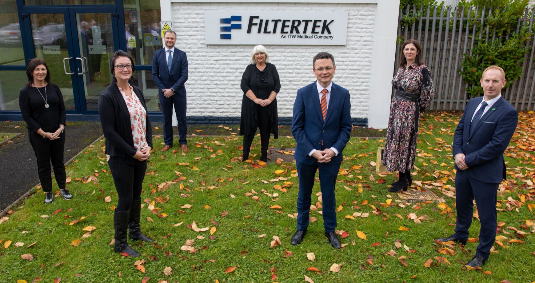 Filtertek - Pictured above is Gina Powers, ITW Medical, Minister for Office of Public Works Patrick O’Donovan TD, Michael Lohan, IDA Ireland, Margaret Doherty, ITW Filtertek, Will Corcoran, IDA Ireland, Elizabeth O’Connor, ITW Filtertek, and Maureen Timlin, IDA Ireland. Picture: True Media