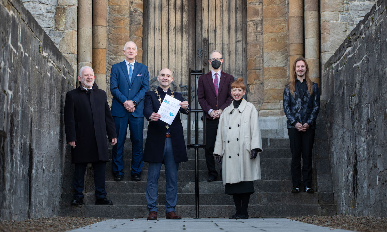 Limerick Opera Festival fundraiser - Pictured at the launch of the Limerick Opera Festival at St. Marys Cathedral are, Ger Ready, Festival Director, Tom Hackett, Festival Committee, Mayor of Limerick City and County Cllr. Daniel Butler, Peter Barley, Accompanist, Maria O'Donoghue, Festival Committee and Kevin Neville, Bass. Picture: Alan Place