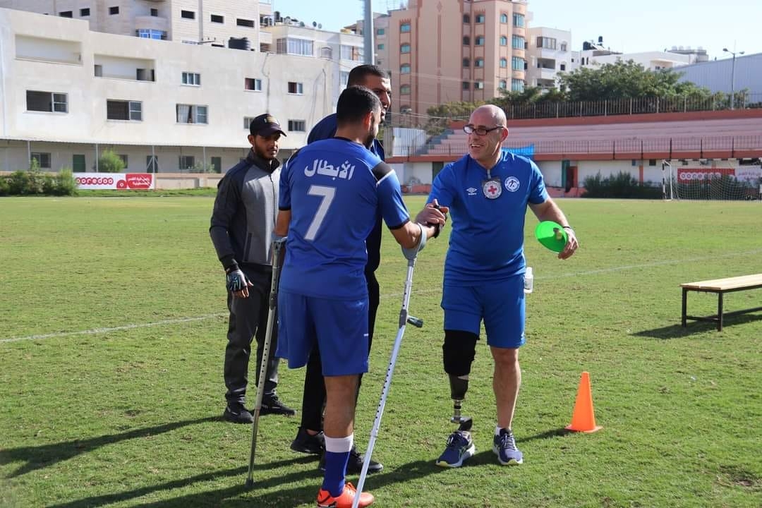 Simon Baker Gaza - Limerick man Simon Baker has returned to The Gaza Strip, Palestine, to coach the Palestine Amputee Football Association (PAFA) national football squad.