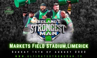 Irelands Strongest Man 2022 will take place at Markets Field on Sunday, August 14, 2022