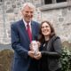 Limerick Historian Sharon Slater receiving The Heritage Council’s Heritage Hero Award from Chief Executive of the Heritage Council Michael Starrett in 2018. Picture: Dylan Vaughan