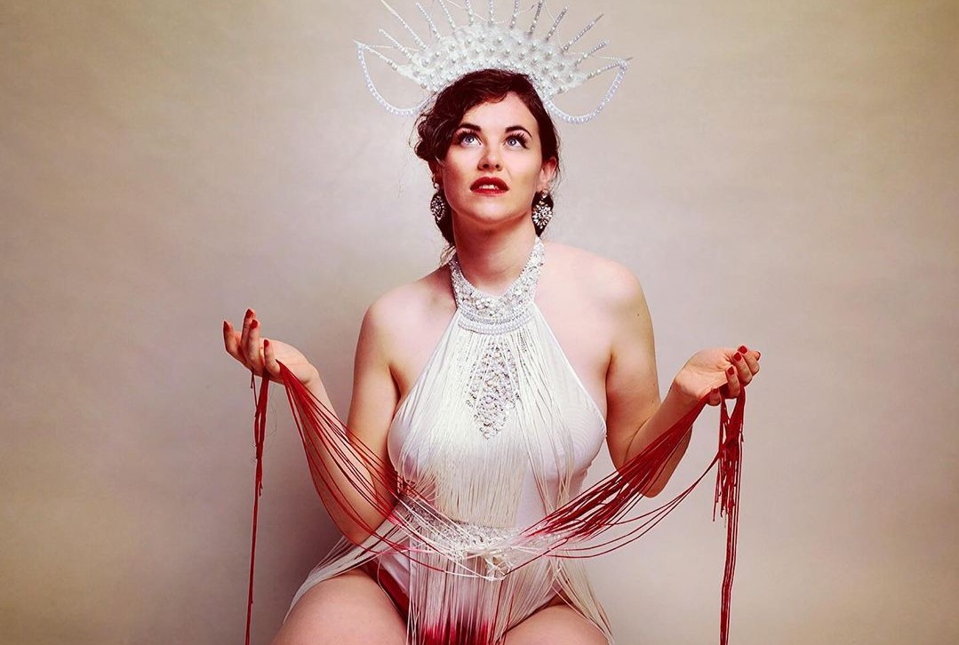 Burlesque artist Miss LaVelle uses her platform to promote period and body positivity. Picture: Shinu John